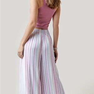 Blue Rain Asymmetrical Striped Pants Wide Leg Women's‎ Size Medium